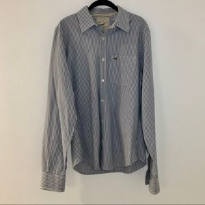 hollister striped button down